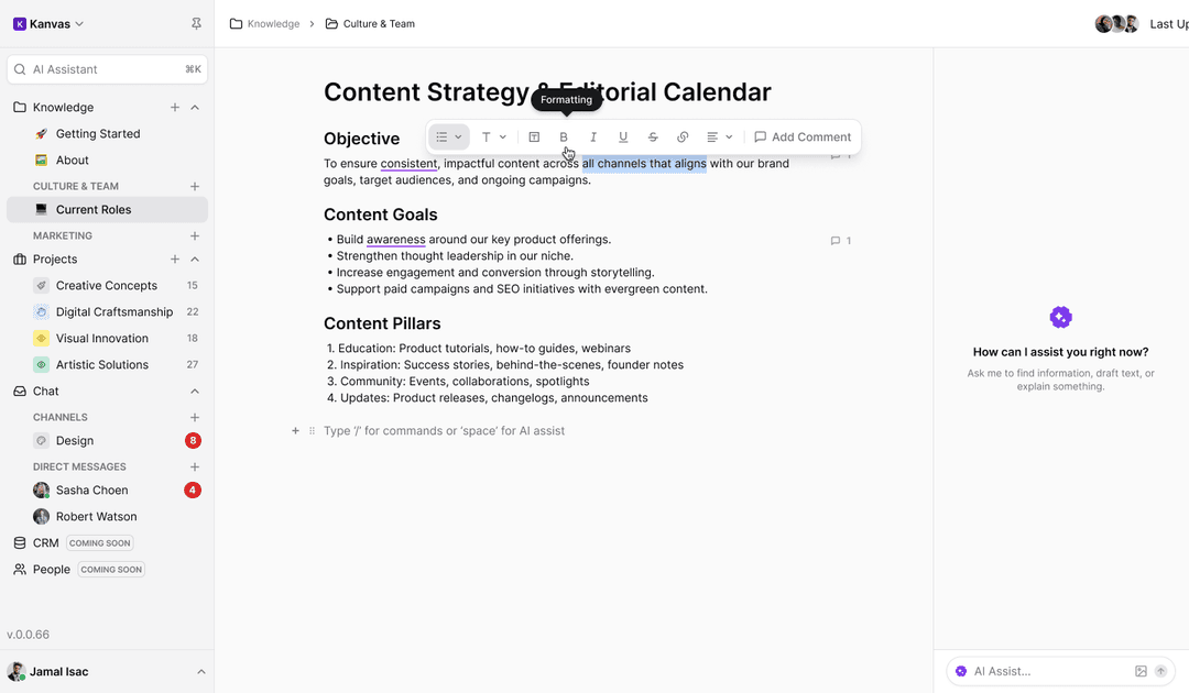 Knowledge — Your Company Wiki, Always Up to Date